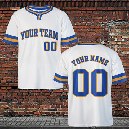 Another front view of personalized baseball jersey