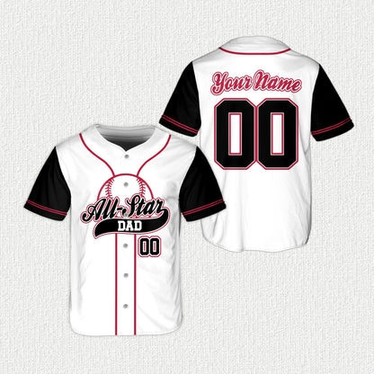 Close-up of baseball jersey custom name and number on the back