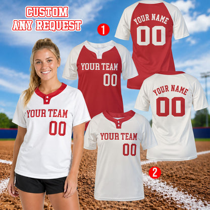 Lifestyle image of person wearing white custom baseball jersey