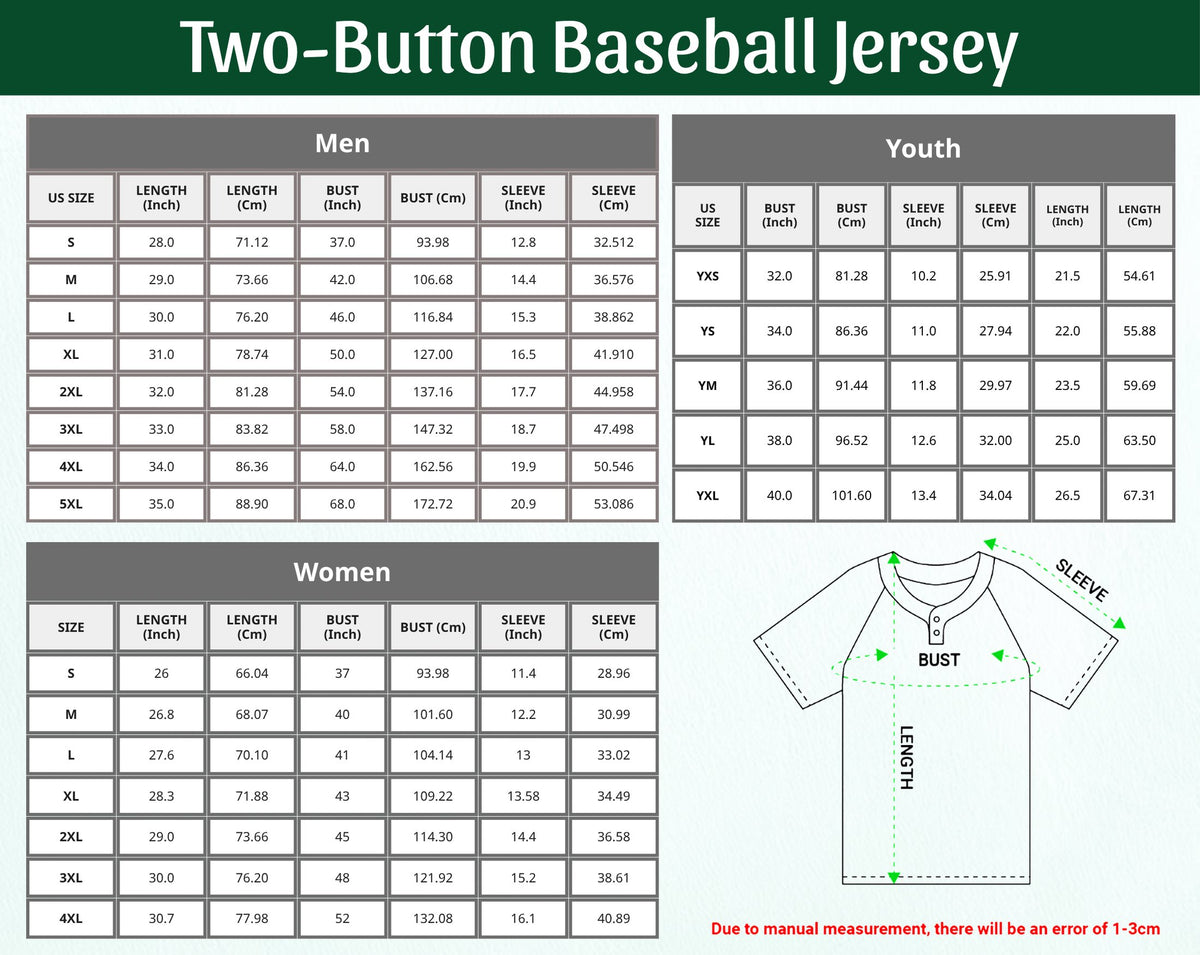 Back view of the personalized sports baseball jersey with custom name