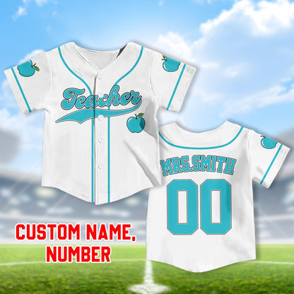 Teacher baseball jersey full design layout