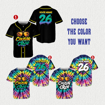 Alternative view of the personalized abstract baseball jersey