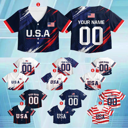 Close up of the personalized baseball jersey front details