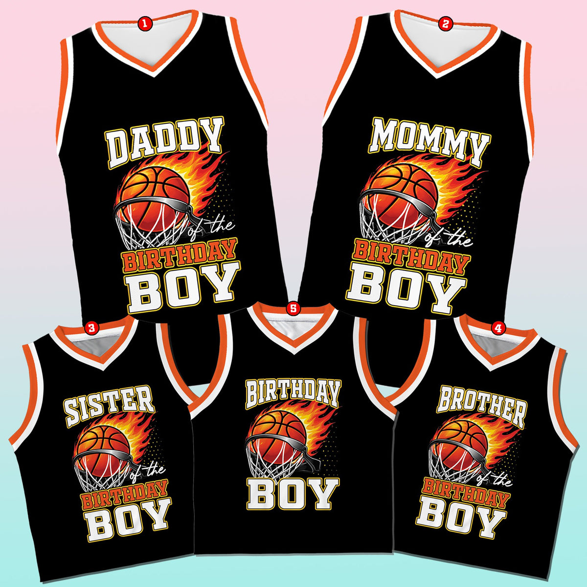 Front design detail of the custom basketball jersey