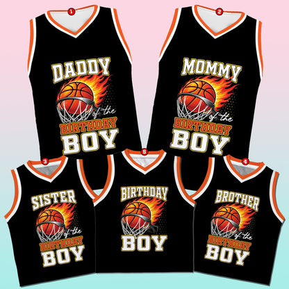 Front design detail of the custom basketball jersey