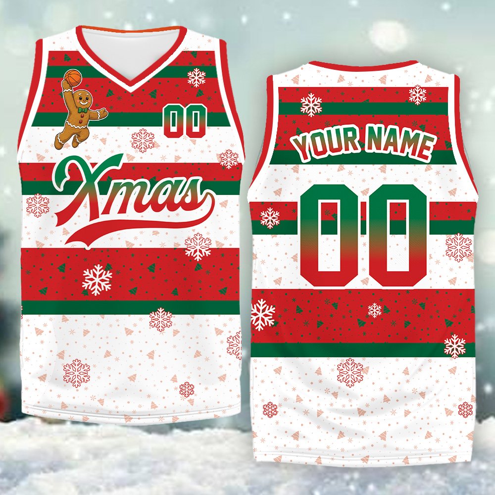 View of the collar and shoulder design of the custom basketball jersey