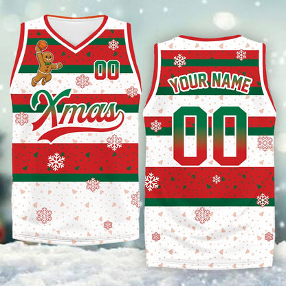 View of the collar and shoulder design of the custom basketball jersey