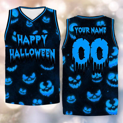Second lifestyle shot of the personalized basketball jersey.