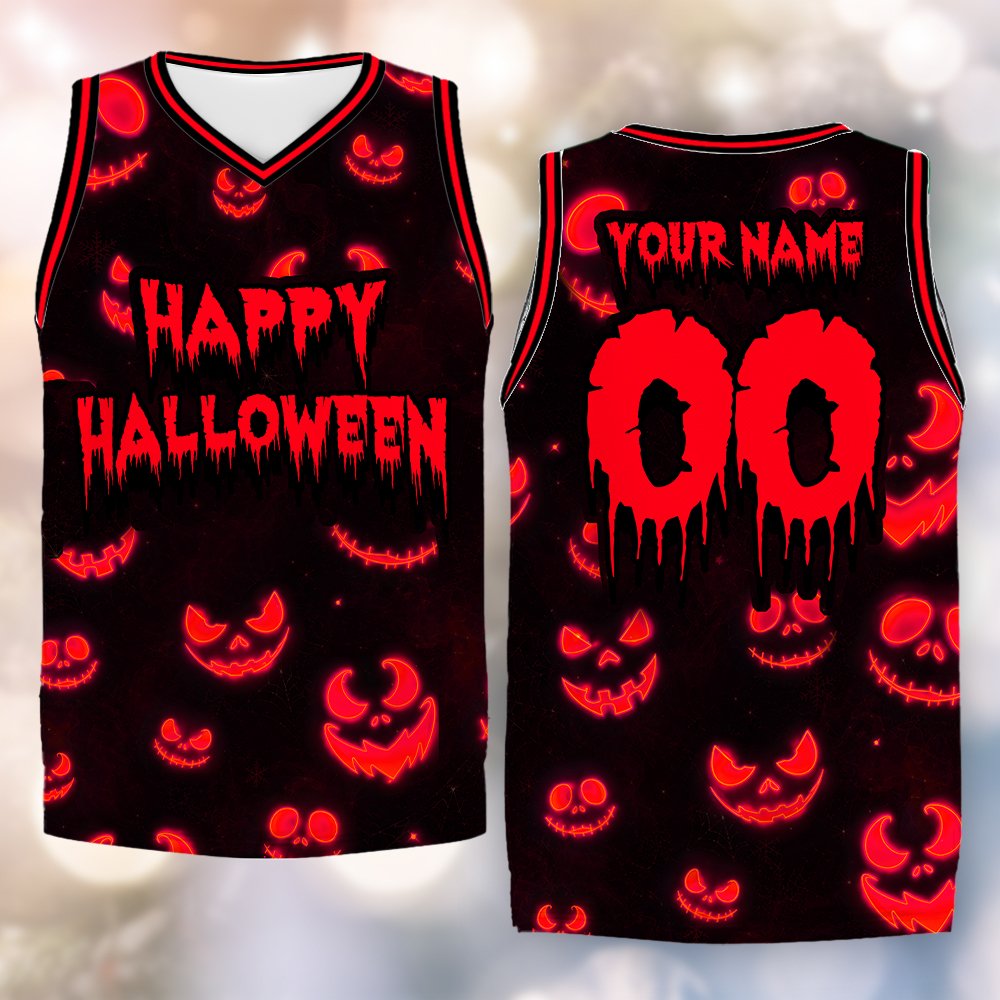 Lifestyle view of an adult wearing the holiday basketball jersey.