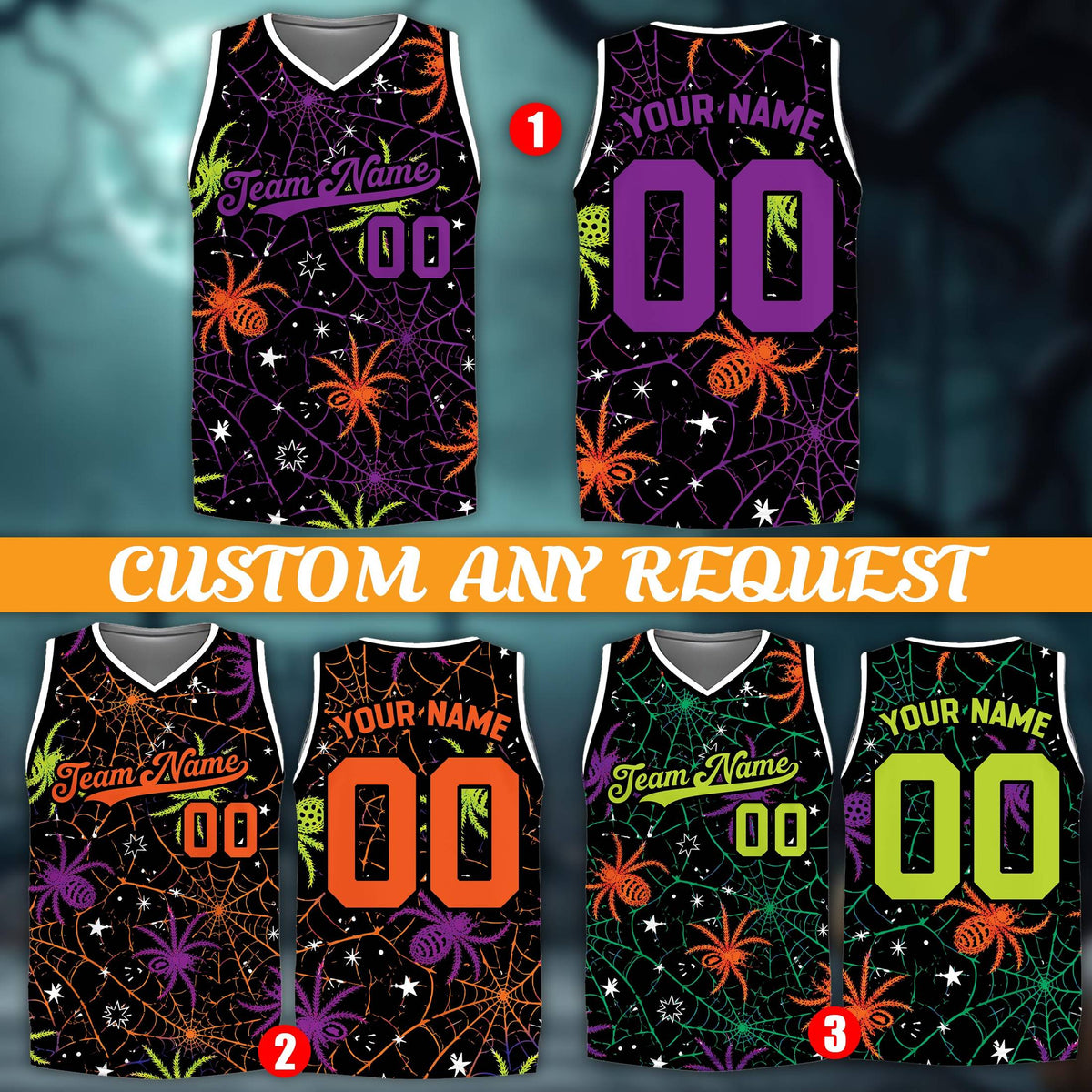 Angled view of the black custom basketball jersey showing name and number placement