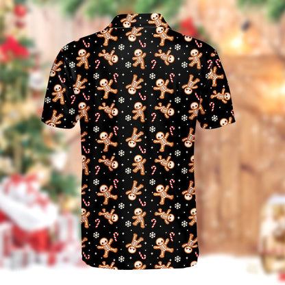 Alternate back view showing the gingerbread skeletons and snowflakes