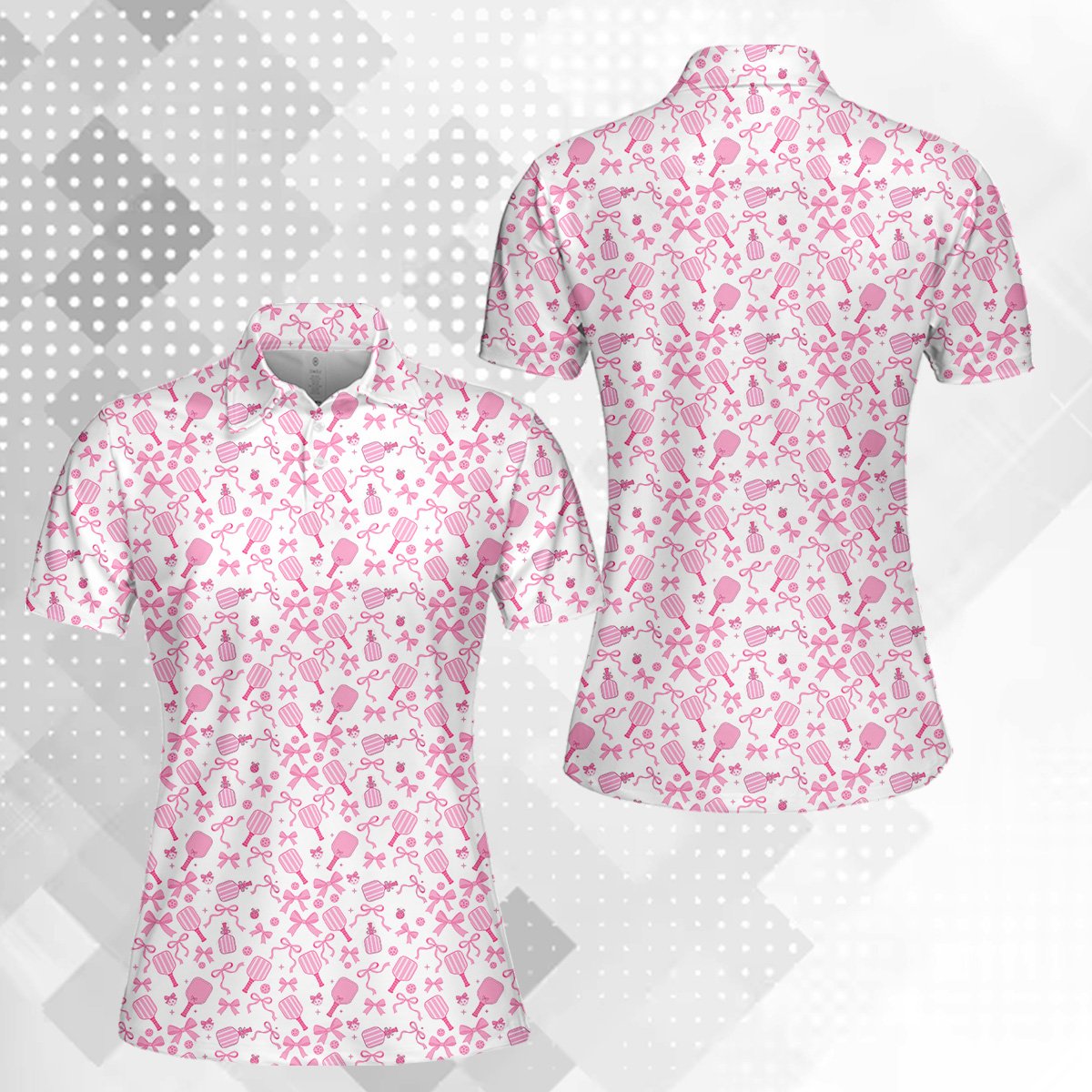Full front view of the cute polo shirt