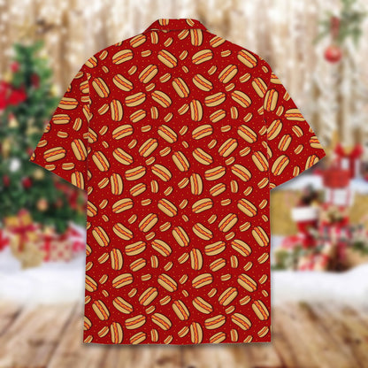 Red hot polo shirt, third back view