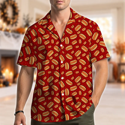 Lifestyle view of the red hot polo shirt
