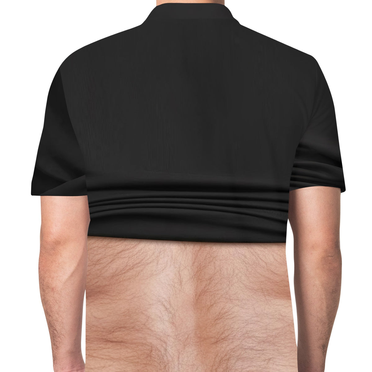 Back view of the photo polo shirt