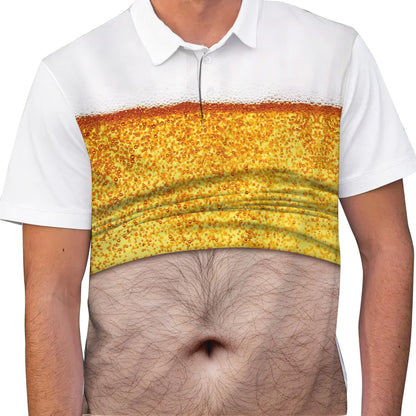 Another front view of the humor polo shirt