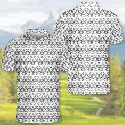 Back view of the skull and golf polo shirt