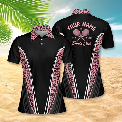Another front view of custom name and number polo shirt