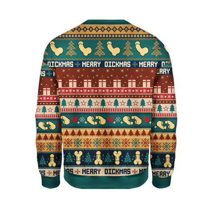 Second back view of the adult ugly christmas sweater