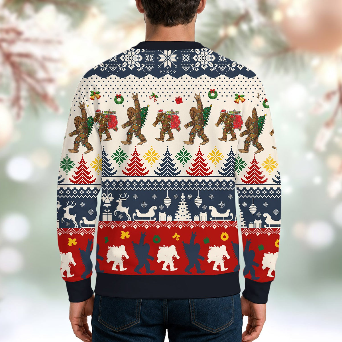 Another back view of the bigfoot sweater