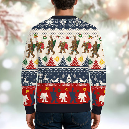 Another back view of the bigfoot sweater
