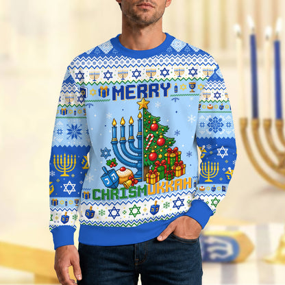Holiday ugly sweater lifestyle view