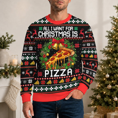 Second lifestyle view of holiday ugly sweater
