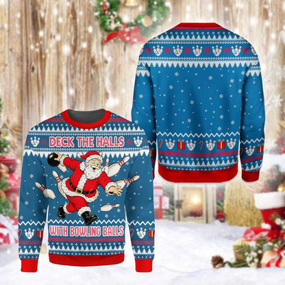 Alternate back view of the holiday ugly sweater