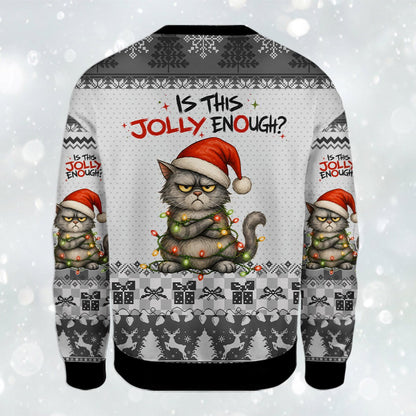 Close up front view showing the Is This Jolly Enough text
