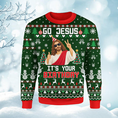 Another front view of the holiday ugly sweater