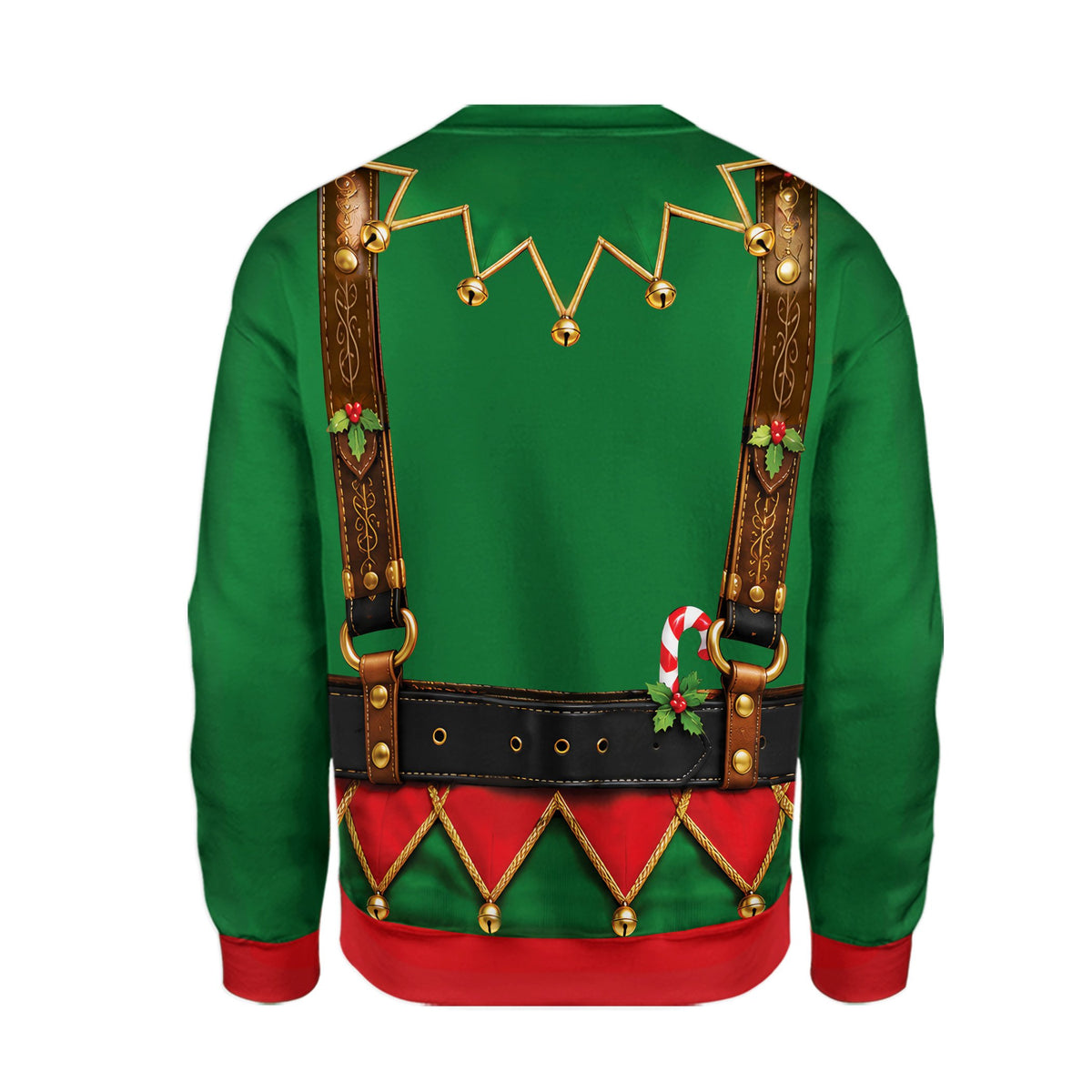 Second back view of the holiday ugly sweater