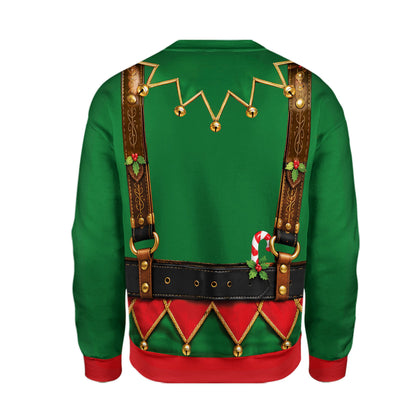 Second back view of the holiday ugly sweater