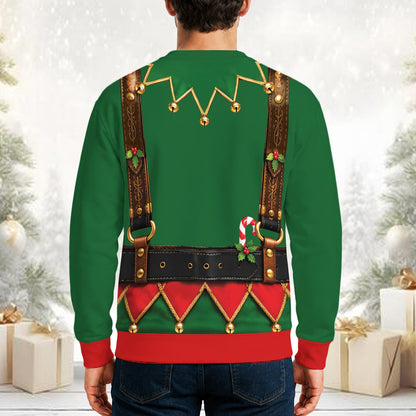 Third back view of the christmas ugly sweater