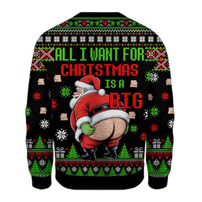 Alternate back view of the christmas ugly sweater