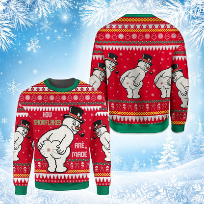 Alternative back view of the holiday ugly sweater.