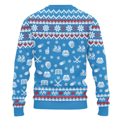 Alternative back view of the christmas ugly sweater design