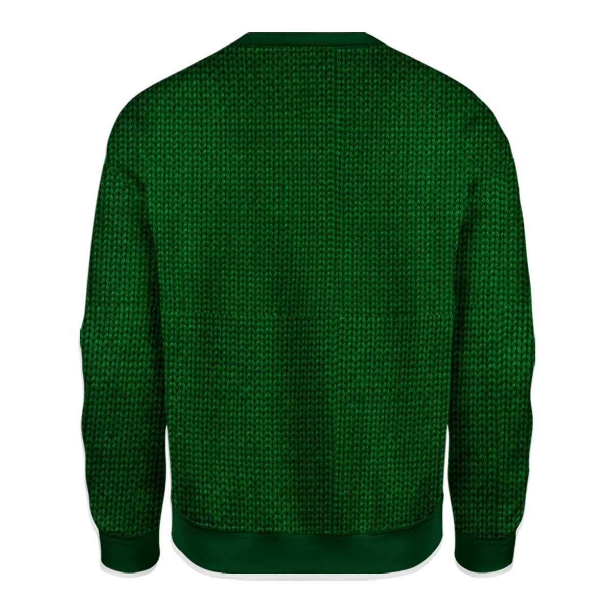 Alternative back view of the holiday ugly sweater