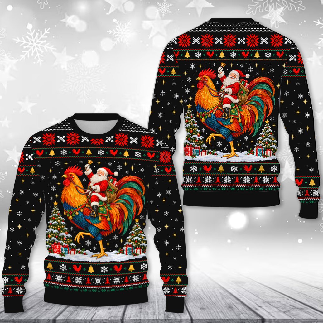 Alternative front view of the festive holiday ugly sweater