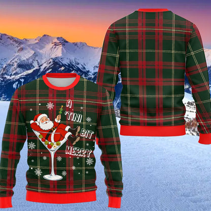 Front view 5 of green christmas ugly sweater
