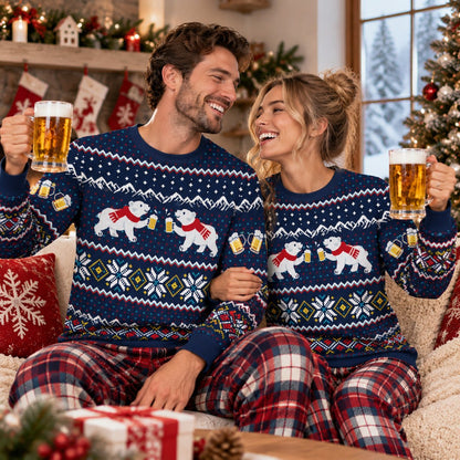 Second lifestyle view of the holiday ugly sweater