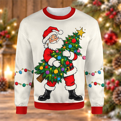 Close-up front view showing the festive design