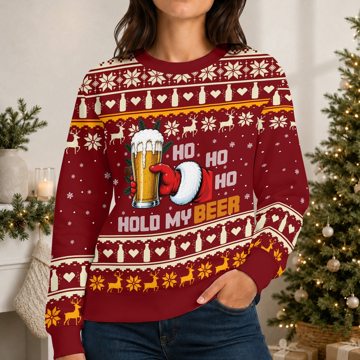 Lifestyle view 5 of the christmas holiday sweater