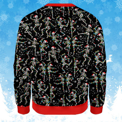 Additional back view showing the skeleton and snowflake pattern