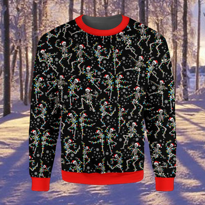 Another front view of the black christmas ugly sweater