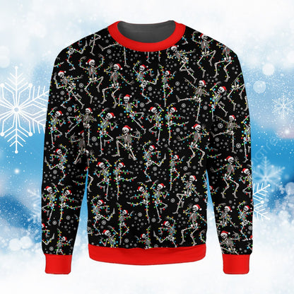 Close up front view of the holiday ugly sweater