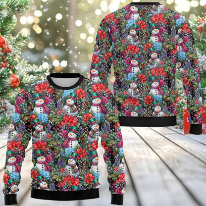 Second lifestyle view of the holiday ugly sweater in a casual setting