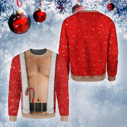 Another back view of the ugly christmas sweater