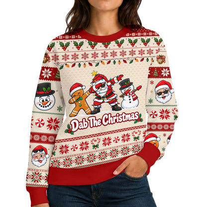 Fourth lifestyle view showing the festive ugly sweater