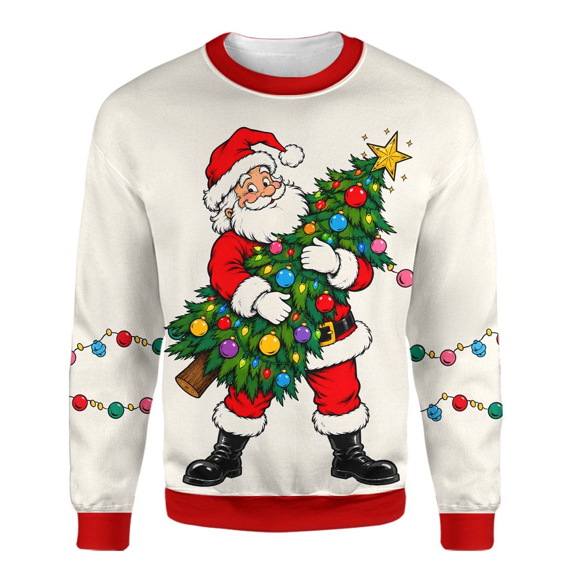 Alternative front view of the holiday ugly sweater