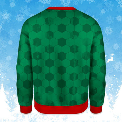 Alternative back view of the ugly sweater